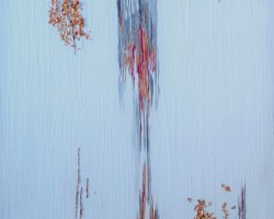 Ein Acrylbild mit dem Namen „Together“ in der Leinwandgröße 120x100cm. Darin wurden hauptsächlich Metallfarben verwendet wie Kupfer aber auch sehr viel weiß und grau